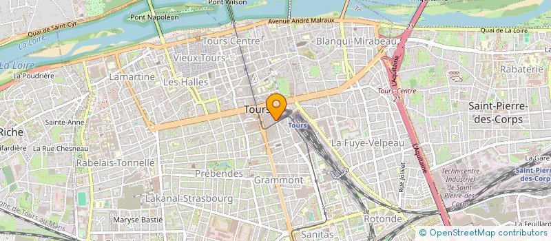 localisation de l'entreprise BLACK PEARL BILLARD-CLUB  TOURS