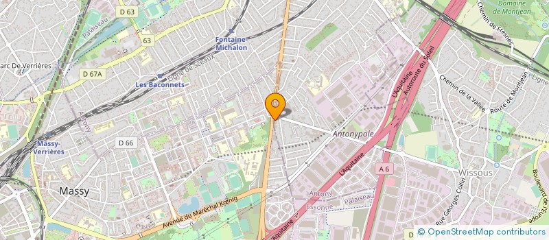 localisation de l'entreprise BLACK QUARE à ANTONY