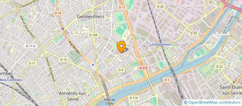 localisation de l'entreprise BLACK RIVER TRANSPORT  GENNEVILLIERS