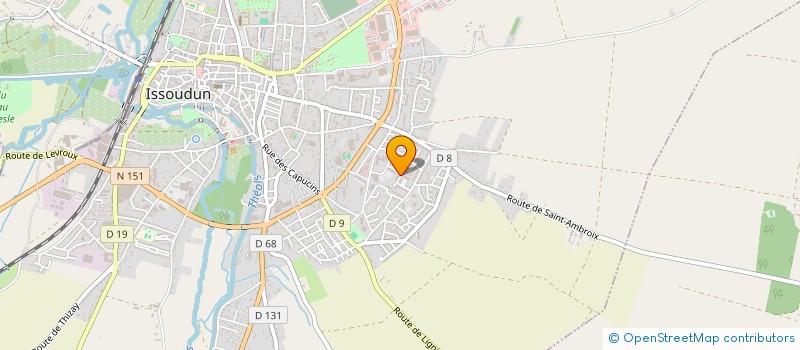 localisation de l'entreprise BLACK ROOSTERS FC à ISSOUDUN
