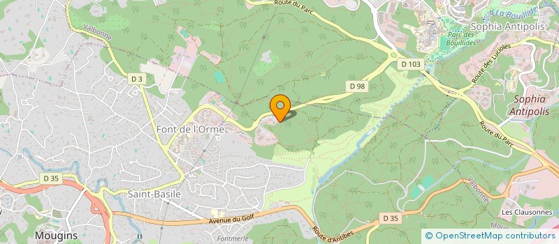 localisation de l'entreprise BLACK SAM à MOUGINS