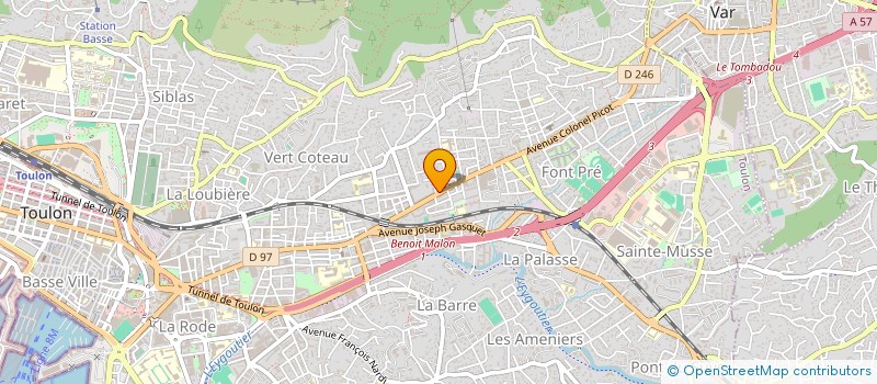 localisation de l'entreprise BLACK SWAN  TOULON