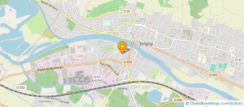 localisation de l'entreprise BLACK SWAN BALLET  JOIGNY