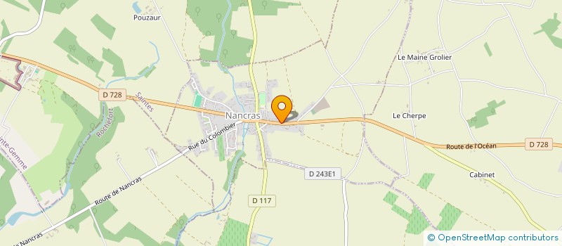 localisation de l'entreprise BLACK TROMBONE EDITIONS  NANCRAS