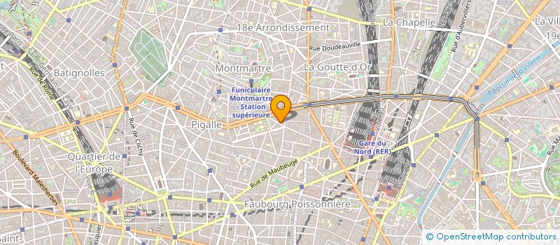 localisation de l'entreprise BLACK WHITE à PARIS