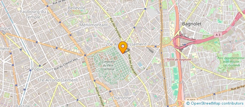 localisation de l'entreprise BLACK WHITE LABORATOIRE PROFESSIONNEL à PARIS