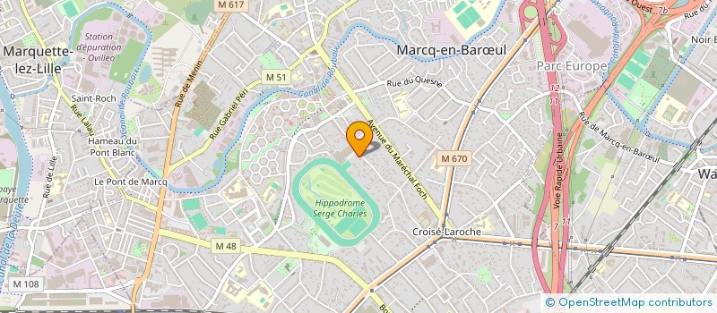 localisation de l'entreprise BLACK-WOLF à MARCQ-EN-BARŒUL