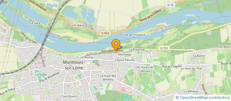 localisation de l'entreprise BLACKBALL  MONTLOUIS-SUR-LOIRE