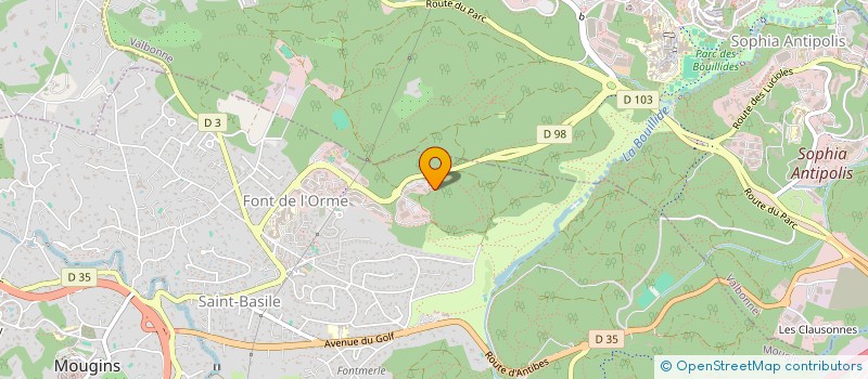 localisation de l'entreprise BLACKBEARD à MOUGINS