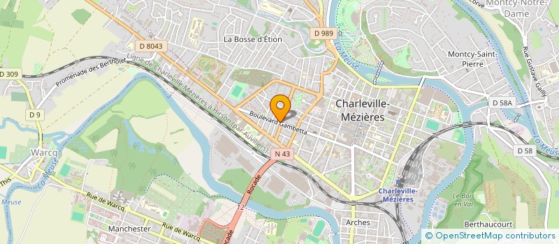 localisation de l'entreprise BLACKBEAST CHARLEVILLE-ULTIMATE FRISBEE  CHARLEVILLE-MEZIERES