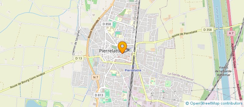 localisation de l'entreprise BLACKCAR à PIERRELATTE