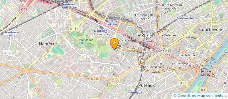 localisation de l'entreprise BLACKCAR ONE  NANTERRE