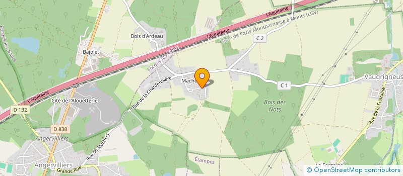 localisation de l'entreprise BLACKHOST HEBERGEMENT  VAUGRIGNEUSE