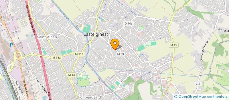 localisation de l'entreprise BLACKJUICE R&D  CASTELGINEST