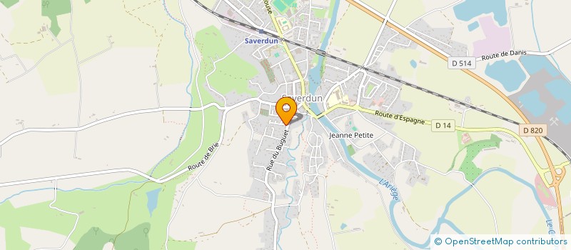 localisation de l'entreprise BLACKLIGHT à SAVERDUN