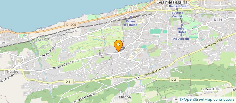 localisation de l'entreprise BLACKLINE GROUP  EVIAN-LES-BAINS