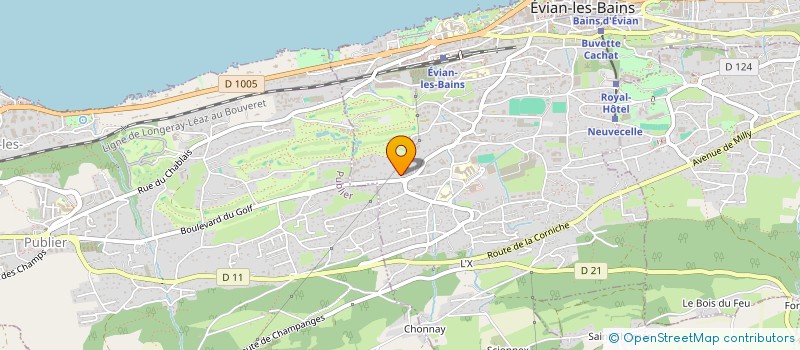 localisation de l'entreprise BLACKLINE PARFUM  EVIAN-LES-BAINS