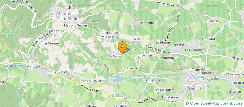 localisation de l'entreprise BLACKMOON  DENICE