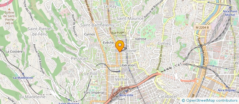 localisation de l'entreprise BLACKMOON à NICE