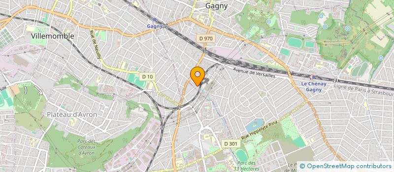 localisation de l'entreprise BLACKROSE  GAGNY