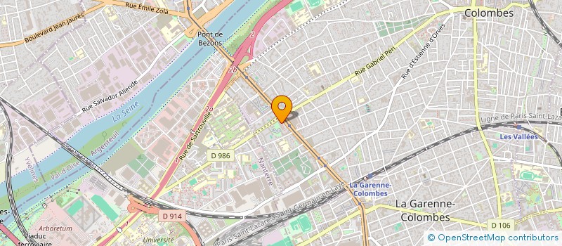 localisation de l'entreprise BLACKSTAGE à COLOMBES
