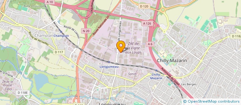 localisation de l'entreprise BLACKSTORE à LONGJUMEAU