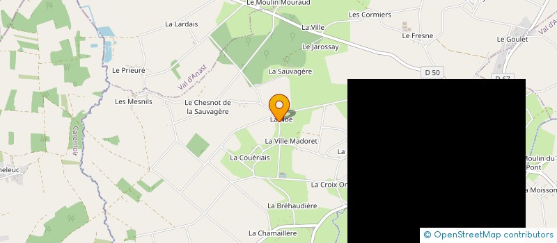 localisation de l'entreprise BLACKY  VAL D'ANAST