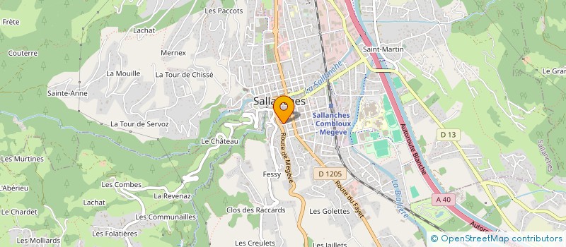 localisation de l'entreprise BLACORA à SALLANCHES