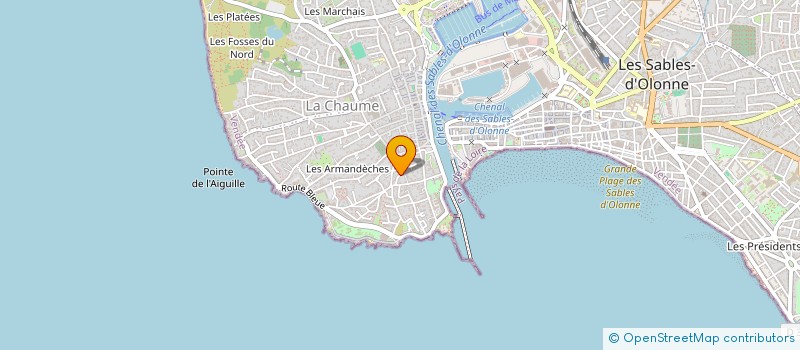 localisation de l'entreprise BLACP à LES SABLES D'OLONNE