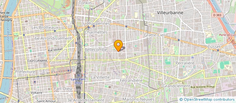 localisation de l'entreprise BLADE à VILLEURBANNE