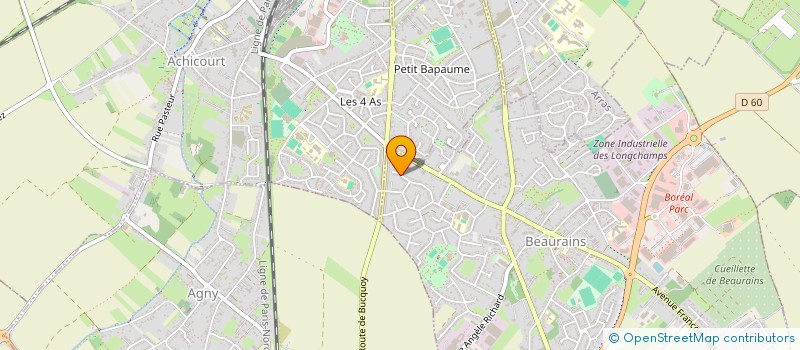 localisation de l'entreprise BLADE EXPERT  BEAURAINS