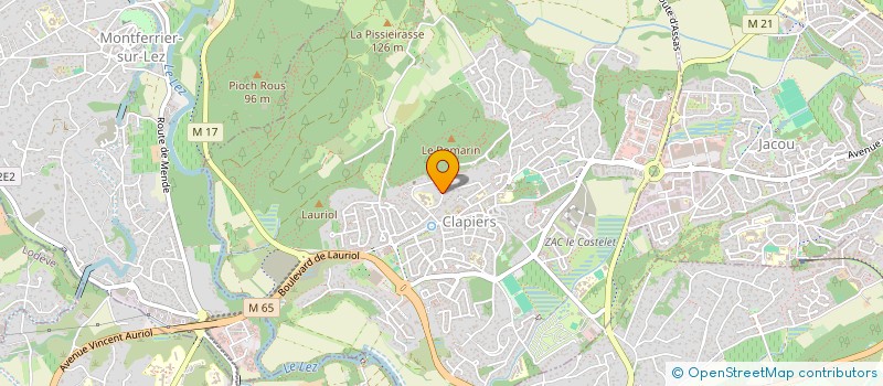 localisation de l'entreprise BLADE RUNHAIR  CLAPIERS