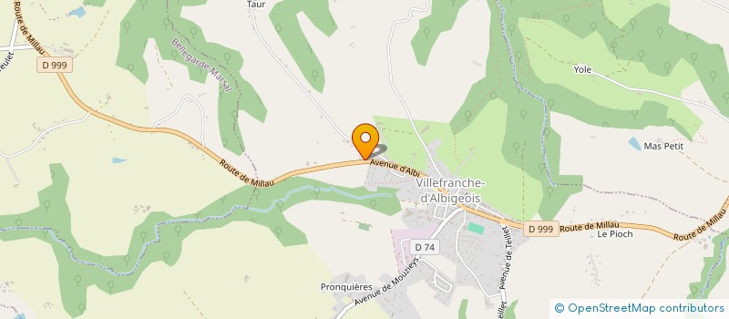 localisation de l'entreprise BLADET B CHARPENTE  VILLEFRANCHE-D'ALBIGEOIS