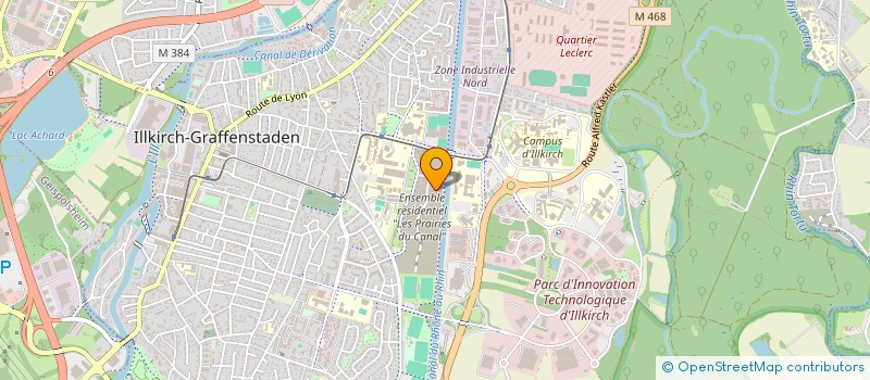 localisation de l'entreprise BLAESEL  ILLKIRCH-GRAFFENSTADEN