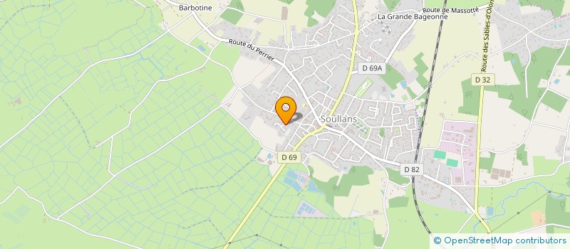 localisation de l'entreprise BLAG à SOULLANS