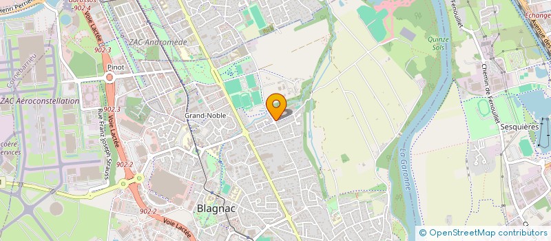 localisation de l'entreprise BLAGNAC AERO PELOTE à BLAGNAC