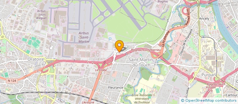 localisation de l'entreprise BLAGNAC CONSULTANCE AERONAUTIQUE  TOULOUSE