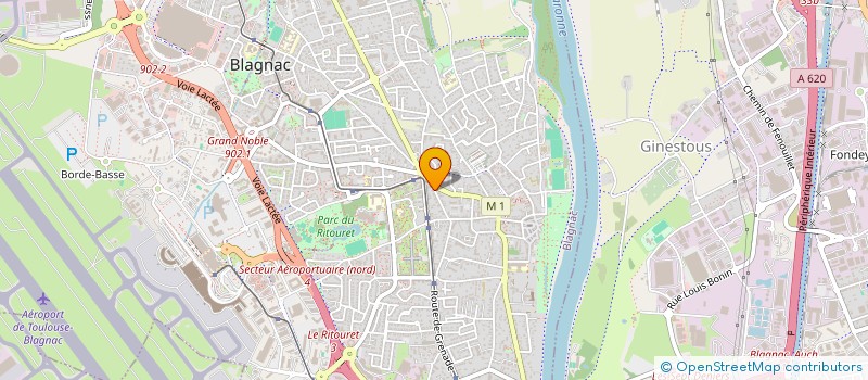localisation de l'entreprise BLAGNAC FERMETURES PRAT FRERES à BLAGNAC