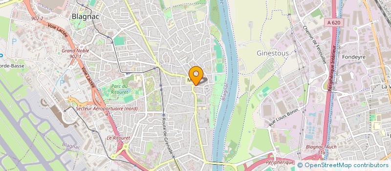 localisation de l'entreprise BLAGNAC SPORT INTEGRE à BLAGNAC