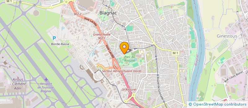 localisation de l'entreprise BLAGNAC TENNIS CLUB à BLAGNAC