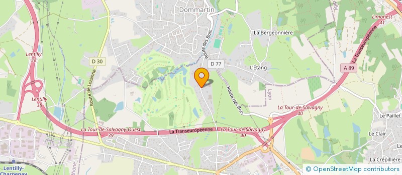 localisation de l'entreprise BLAIN CIE TOLERIE CHAUFFAGE à LA TOUR-DE-SALVAGNY