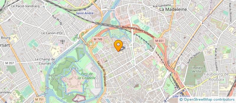 localisation de l'entreprise BLAIN LEREBOULLET à LILLE