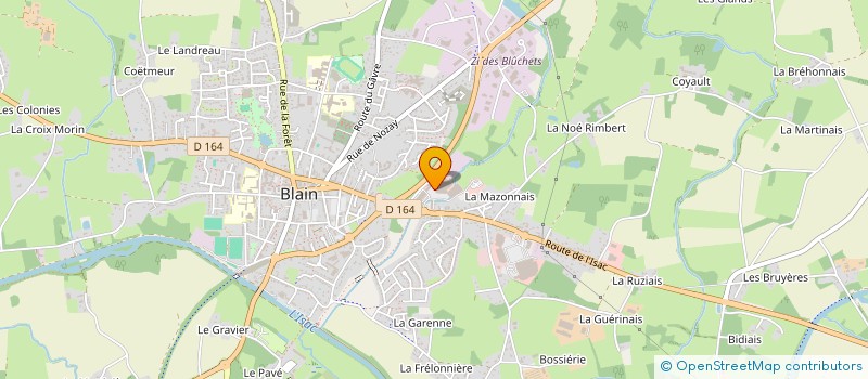 localisation de l'entreprise BLAINDIS à BLAIN