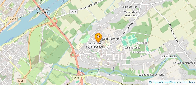 localisation de l'entreprise BLAIS'WATT à VINEUIL
