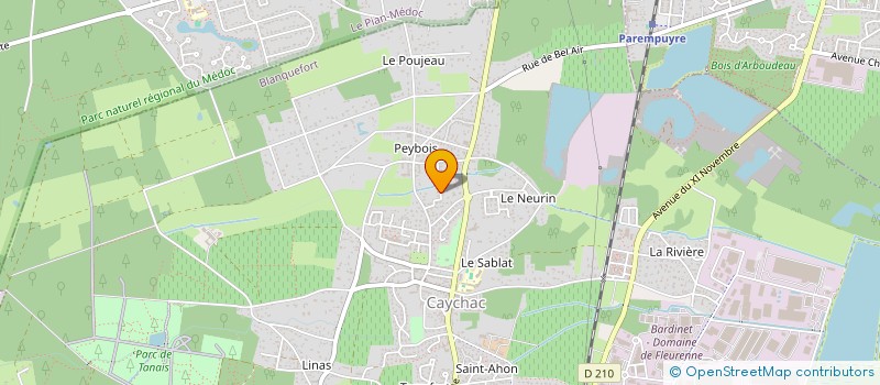 localisation de l'entreprise BLAISE à BLANQUEFORT