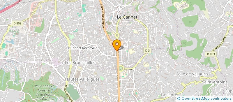 localisation de l'entreprise BLAISE à LE CANNET