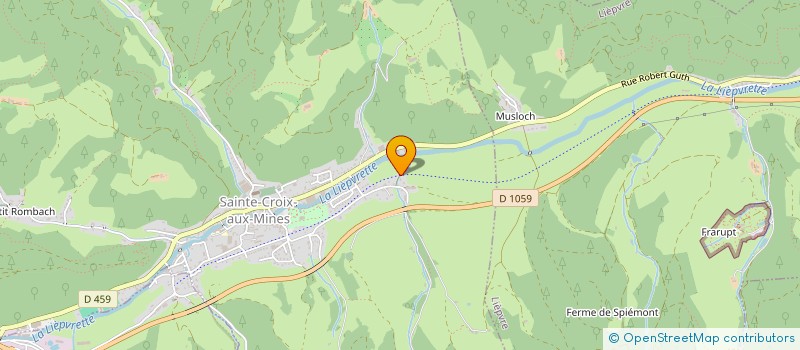 localisation de l'entreprise BLAISE DIFFUSION à SAINTE-CROIX-AUX-MINES