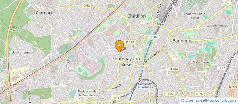 localisation de l'entreprise BLAISE FONTENAY AUTOMOBILES  FONTENAY-AUX-ROSES