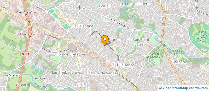 localisation de l'entreprise BLAISE PATOU CONSEILS RH à ORVAULT