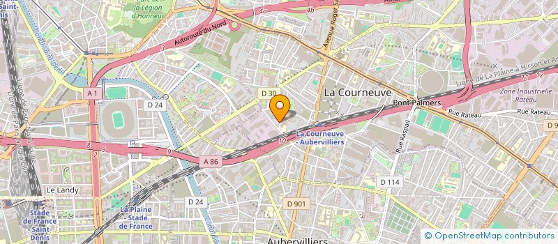 localisation de l'entreprise BLAIZIN TRANSPORTS à LA COURNEUVE